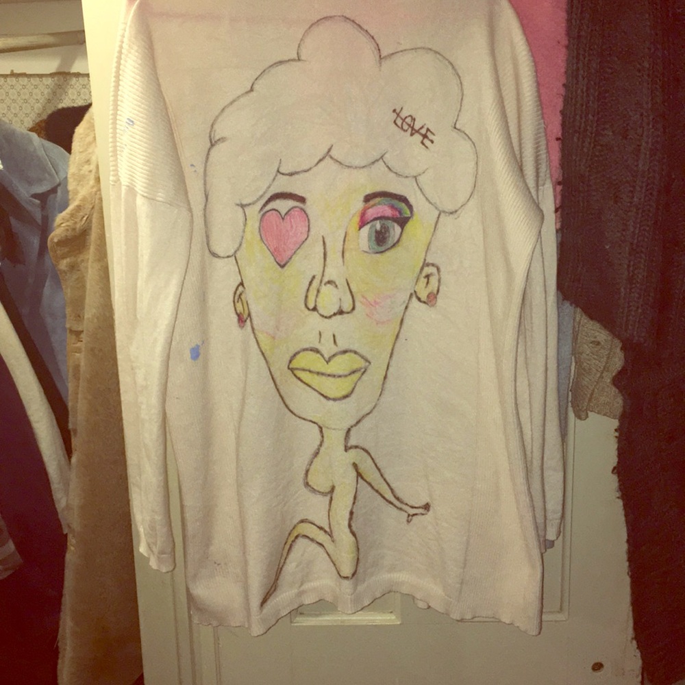 Customized buttonless Cardigan “Transvisiblity”